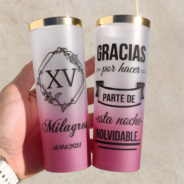 Vasos Degradé Sin Borde Personalizados 340ml - 100un. 1