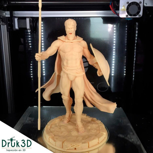 Leonidas 300 30cm De Alto Pintado Impresion 3d 1