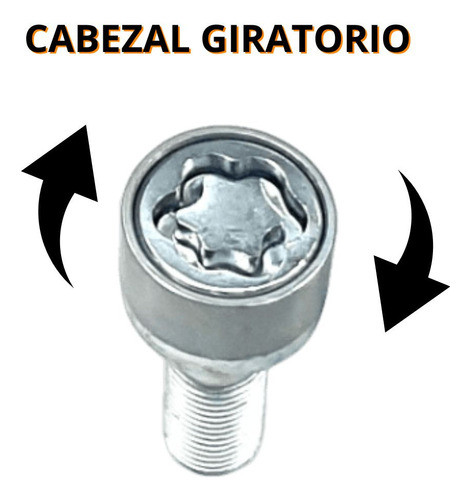 Bulones Rds Antirrobo Giratorias Para C3/c4/c5/berlingo/ds3 1