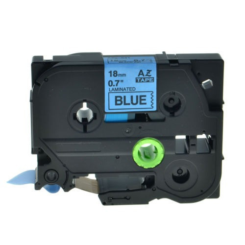 4pk Tz541 Etiqueta Cinta Negro Sobre Azul Tze541 3/4 '' Para 1