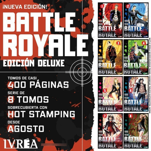 Manga Battle Royale Coleccion Completa 8 Tomos - Ivrea - Dgl 1
