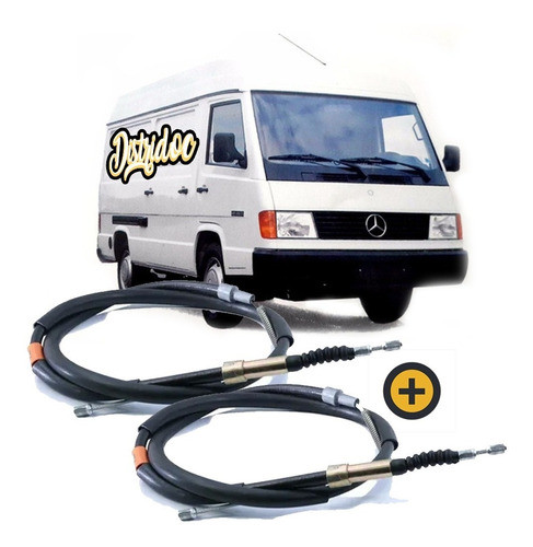 Juego X 2 Cables De Freno Mercedes Benz 180d 0