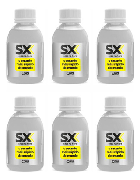 Kit 6 Secante Sx Ultra Rápido 100ml - Cora 0