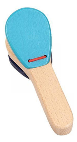 2 Clapper De Castanhola De Madeira Cowbell, Mini Castanhola 0