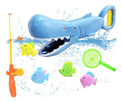 Hwd Juguetes De Baño, Shark Grabber Bathub Baby Toy Juegos D 0