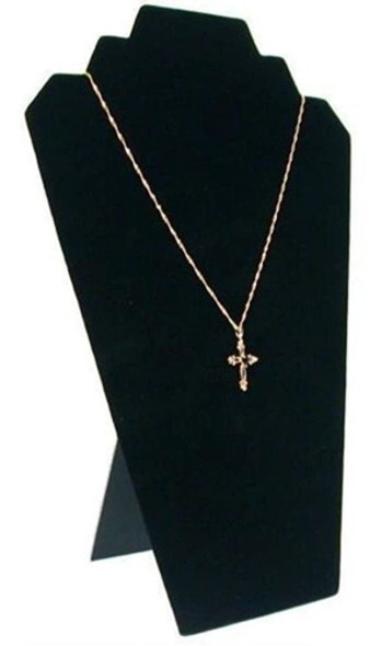 Findking Terciopelo Negro Acolchado 2 Niveles Collar Colgant 0