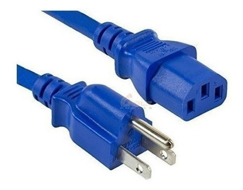 Nexhi Power Cord, Negro, 2 'l, Azul 0