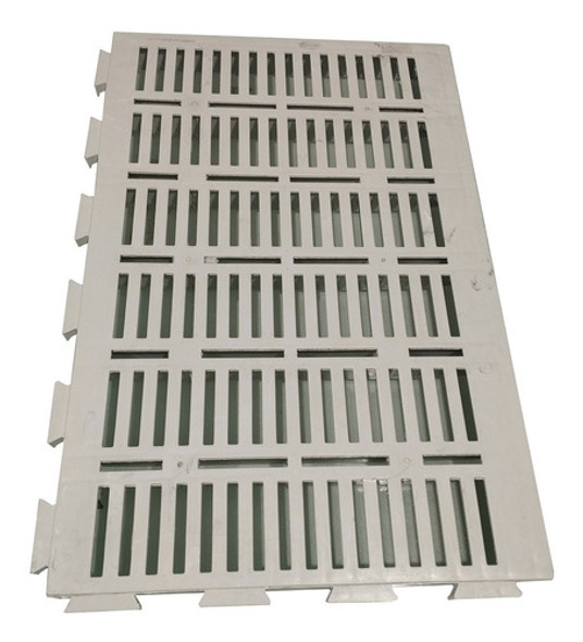 Chão Plástico Modular De Vestiário Branco 4 Und 60x40 0