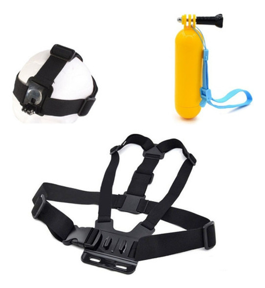 Alça De Peito + Alça Cabeça + Bastão Gopro Hero 0