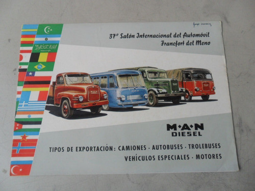 Folleto Man M.a.n Antiguo Camion Micro Catalogo No Manual 0