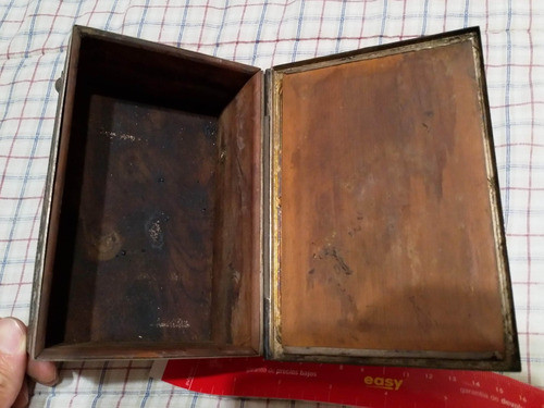 Caja Alhajero Antiguo Plata Labrada Circa 1850 1