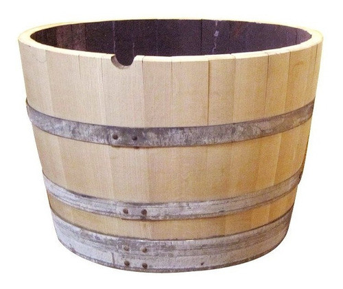 Media Barrica Mesa Ratona Jardín Macetero Calidad Premium 0