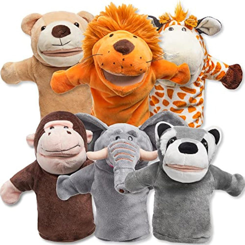 Joyin Juego De 6 Marionetas De Mano Para Niños Con 0