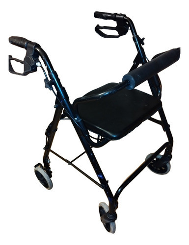 Andador Ortopédico 4 Ruedas C/asiento, Plegable, Con Frenos 0