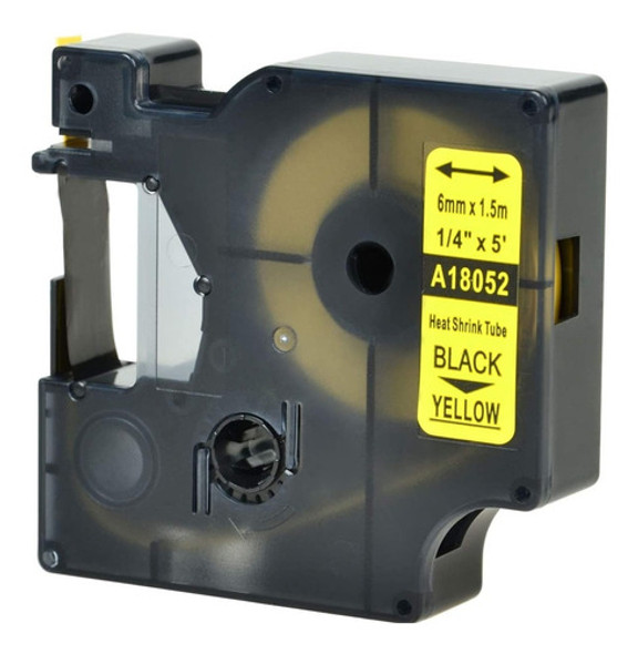 Termocontraible Compatible Rhino 18052 6mmx1,5m Negro/amaril 0