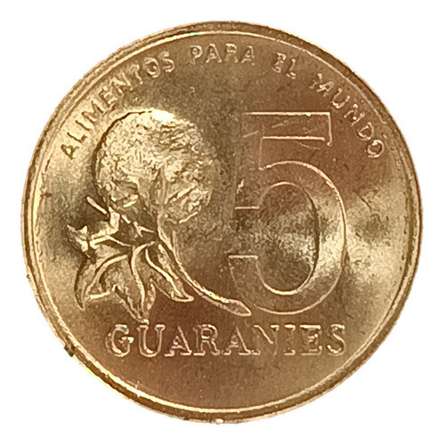 Paraguay 5 Guaranies 1992 Sin Circular Km 166a Fao 0