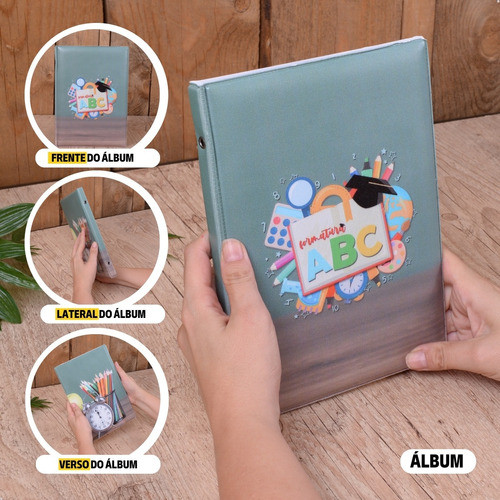Álbum Foto 40 Fotos15x21 Formatura Abc Pré Escola Infantil 1