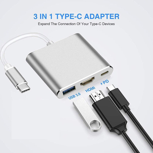 Adaptador Hdmi Compatible Con Samsung S21 S20 Dex Station 1