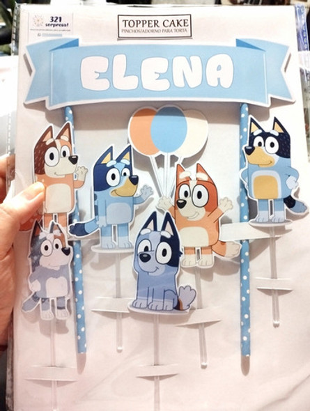Toppers Cake Adorno Para Torta Bluey 1