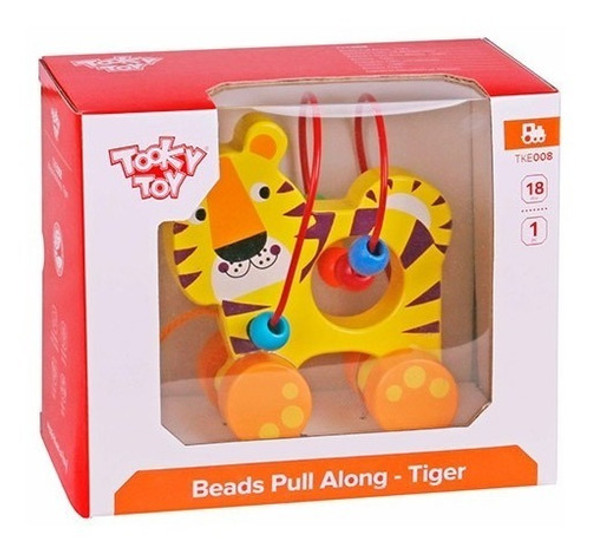 Arrastre Didáctico Con Prono Tigre Madera Tooky Toy Juguete 1 Arrastre Didáctico Con Prono Tigre Madera Tooky Toy Juguete 1