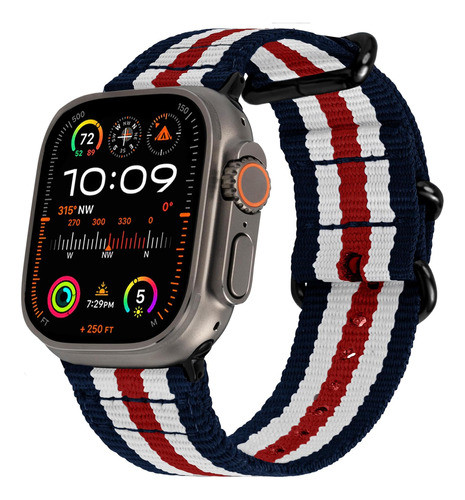 Malla Carter Naylon Para Apple Watch 44mm/42mm Patriot 0