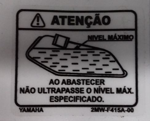 Etiqueta Do Tanque Dt 180 Yamaha - Frete Grátis 0