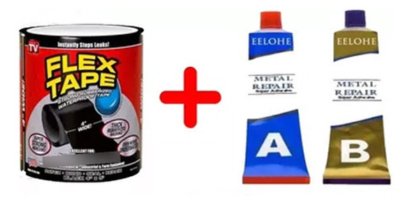 Tape Cola Tudo + Massa Repara Metal 1