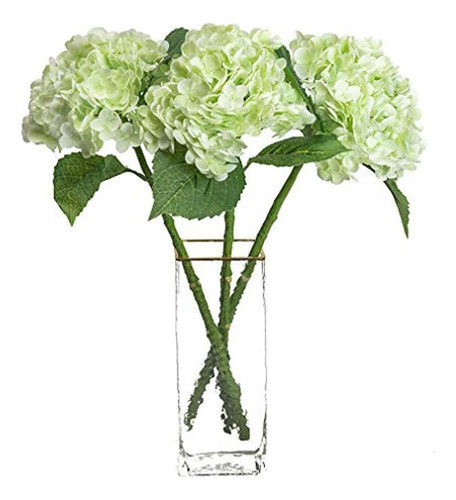 Duyone 3pcs Flores Artificiales Flores De Hortensias Grandes 0