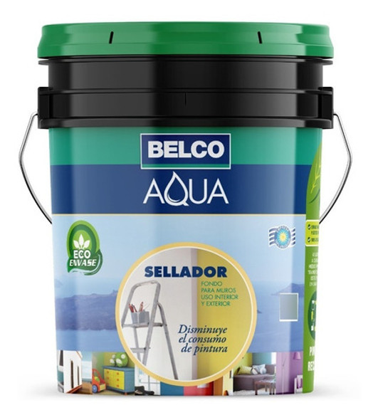 Aqua Sellador Pigmentado Interior - Exterior 18 L Belco 0 Aqua Sellador Pigmentado Interior - Exterior 18 L Belco 0