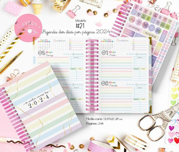 Agenda 2024 + Stickers Imprimible 0