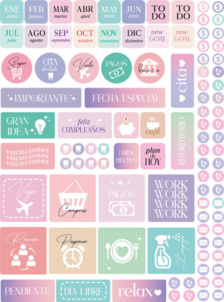 Agenda 2024 + Stickers Imprimible 1