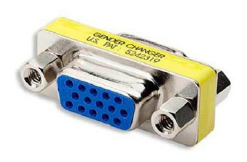 Adaptador Ficha Vga Hembra Prolongador Alargue Empalme Vga 0