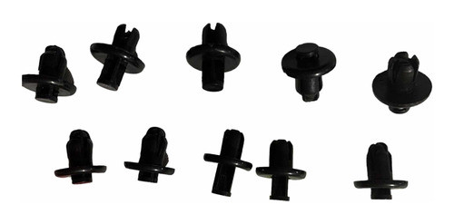 Kit 10 Trava Plástica Redonda P/ Carenagem Motos Suzuki 0