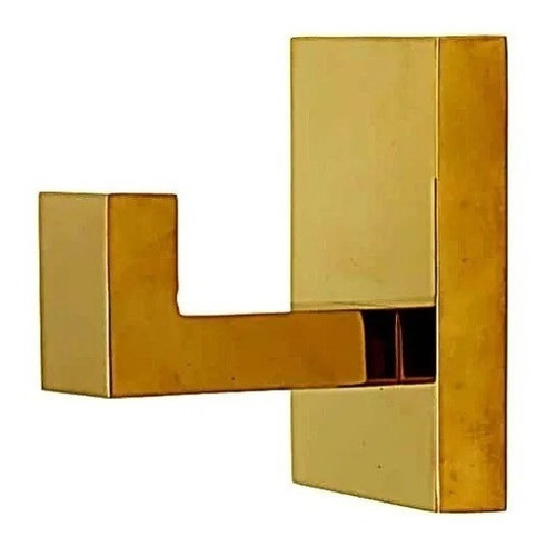 Kit 4 Peças Completo Para Banheiro 100% Metal Dourado 1