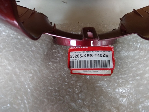 Cubre Manubrio Óptica Wave S/ Disco Rojo Bordo Original 1