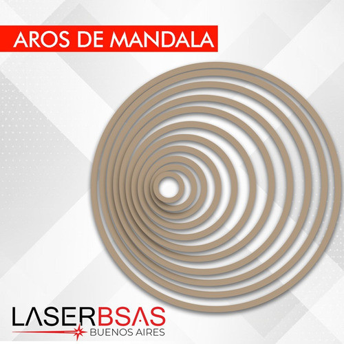 Aros P/atrapasueños 60cm En Mdf 3mm Pack Completo 0