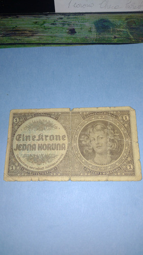 Moravia Bohemia.rep Checa Billete 1 Corona Usado 1940 0