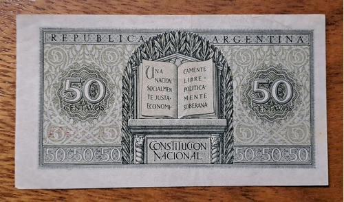 Bottero N 1901 Billete 50 Centavos. Muy Bueno!! 1