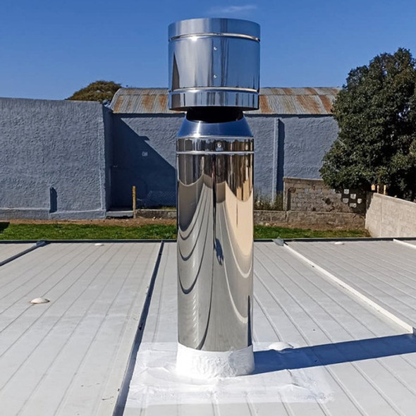 Kit Para Calefactor Por Techo 5 PuLG. Acero Inox. Eko Varmo 1