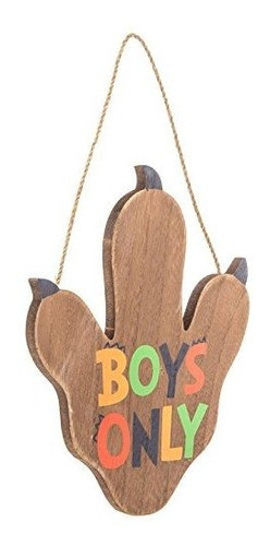 Niños Solo Dino Pata Madera Pared Decoracion Habitacion N 0