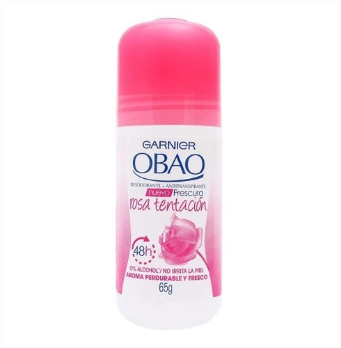 Desodorante Roll On Obao Rosa Tentacion 65 Grs. 0