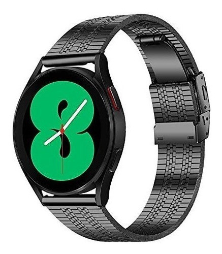 Malla De Metal Para Samsung Watch 4 40 44 42 46mm Negro 0