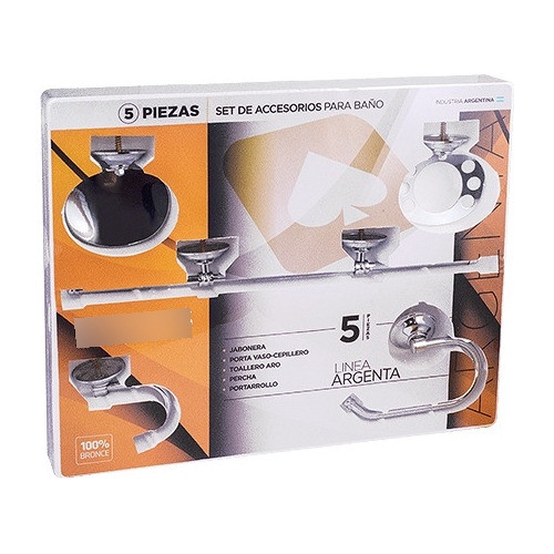 Set De Baño Argenta 5 Psz Majos 0