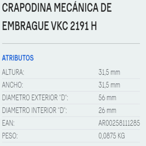 Crapodina De Embrague Skf Renault 19 1.8 De 1993 A 1998 1