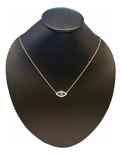 Collar De Plata .protector Para Mal De Ojo . 0