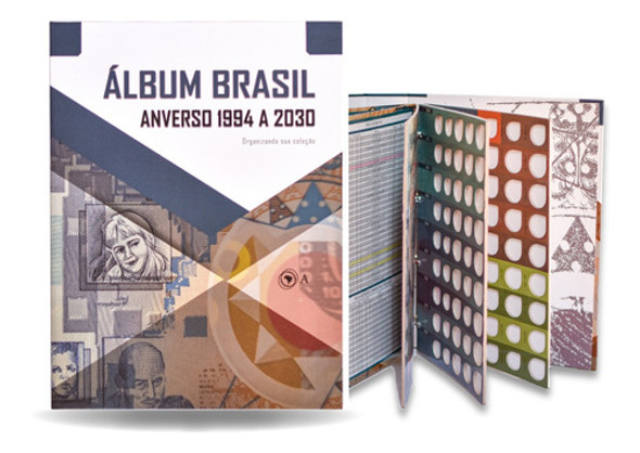 Álbum Anverso 1994 A 2030 + Álbum Brasil Real 1994-2025 1