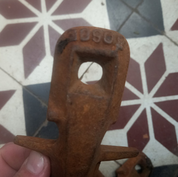 4 Antiguas Puntas Hierro Maquina Agraria - Precio X C/u Deco 1