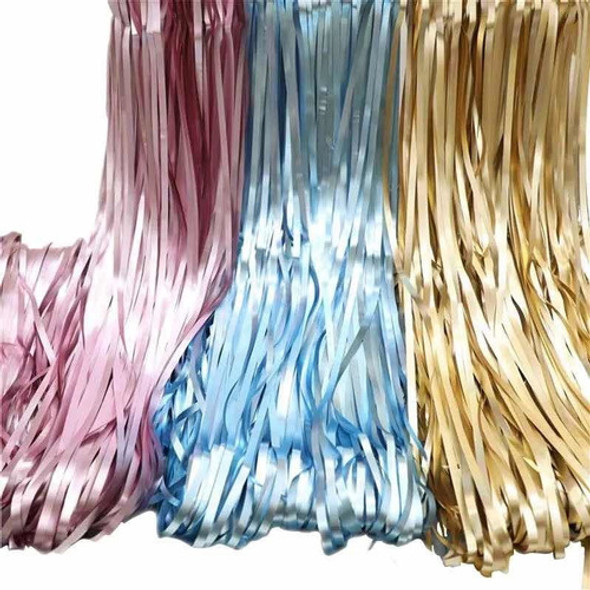 12 Cortinas Metalizada Matte Para Decoracion Eventos 1x2m 0