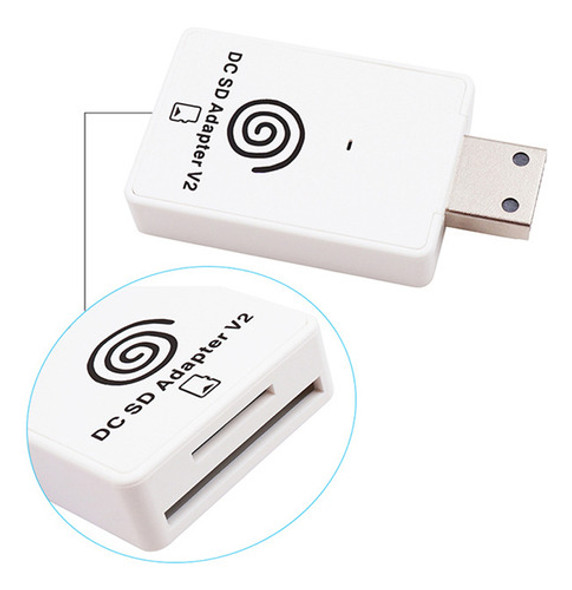 Leitor De Adaptador De Cartão Dc Sd Tf V2 Para Sega Dreamcas 1