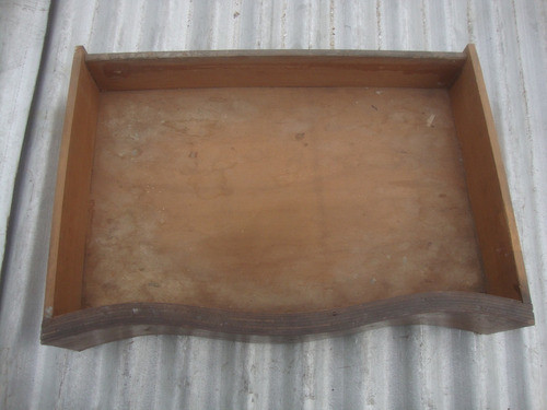 Antiguo Cajon Curvo De Madera 52,3 X 37 Prof. X 11,8 Alto 0